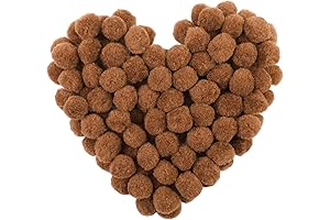 Brown Pompoms for Crafts (Pack of 150)