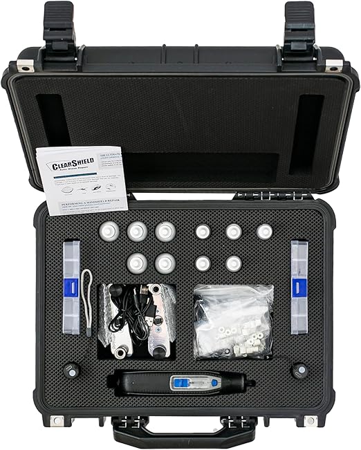 Clearshield Windshield Repair Kit - Window Rock Chip Repair Kit - Cracked Windshield Repair Kit - Auto Glass Repair Kit for 1000+ Repairs