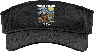 Team Punch on Tour Great Wall of China Funny Punch Monkey Sport Sun Visor