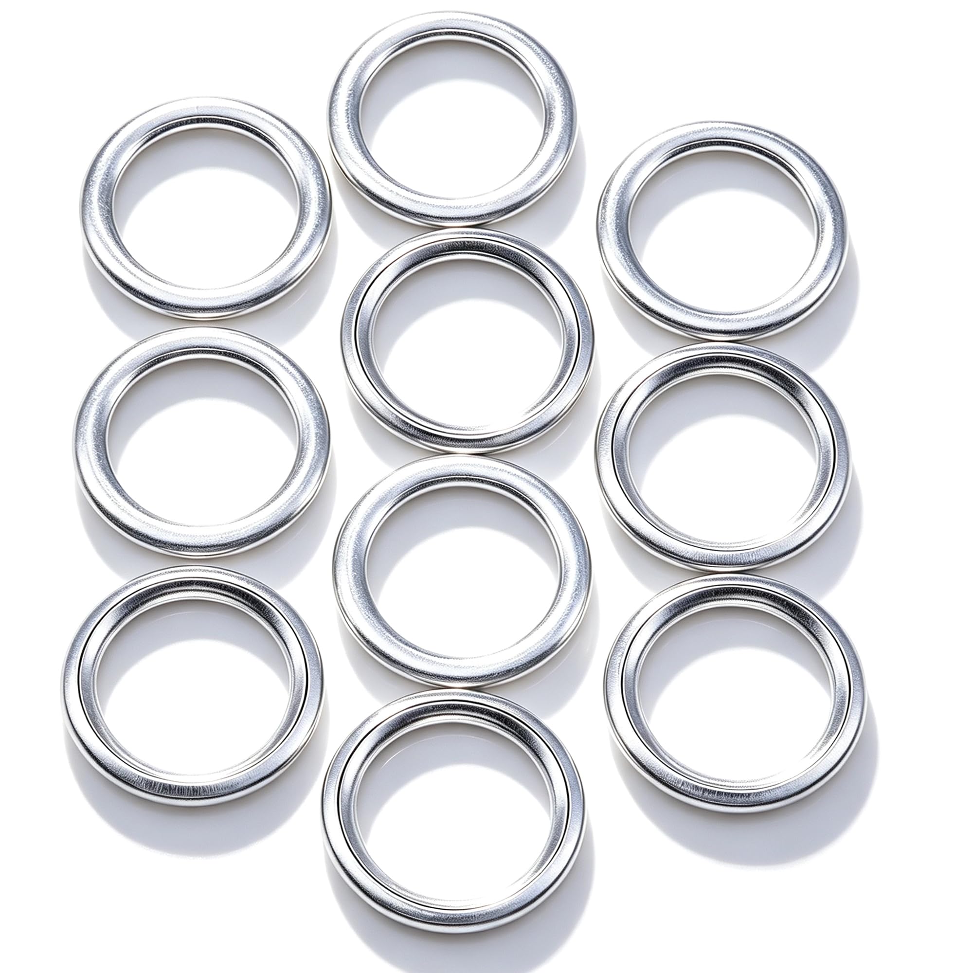 10 PCS Engine Oil Drain Plug Gasket, Automatic Transmission Oil Cooler Washer Drain Plug O-Ring Replacement for N0138157 Audi VW(14x20mm)