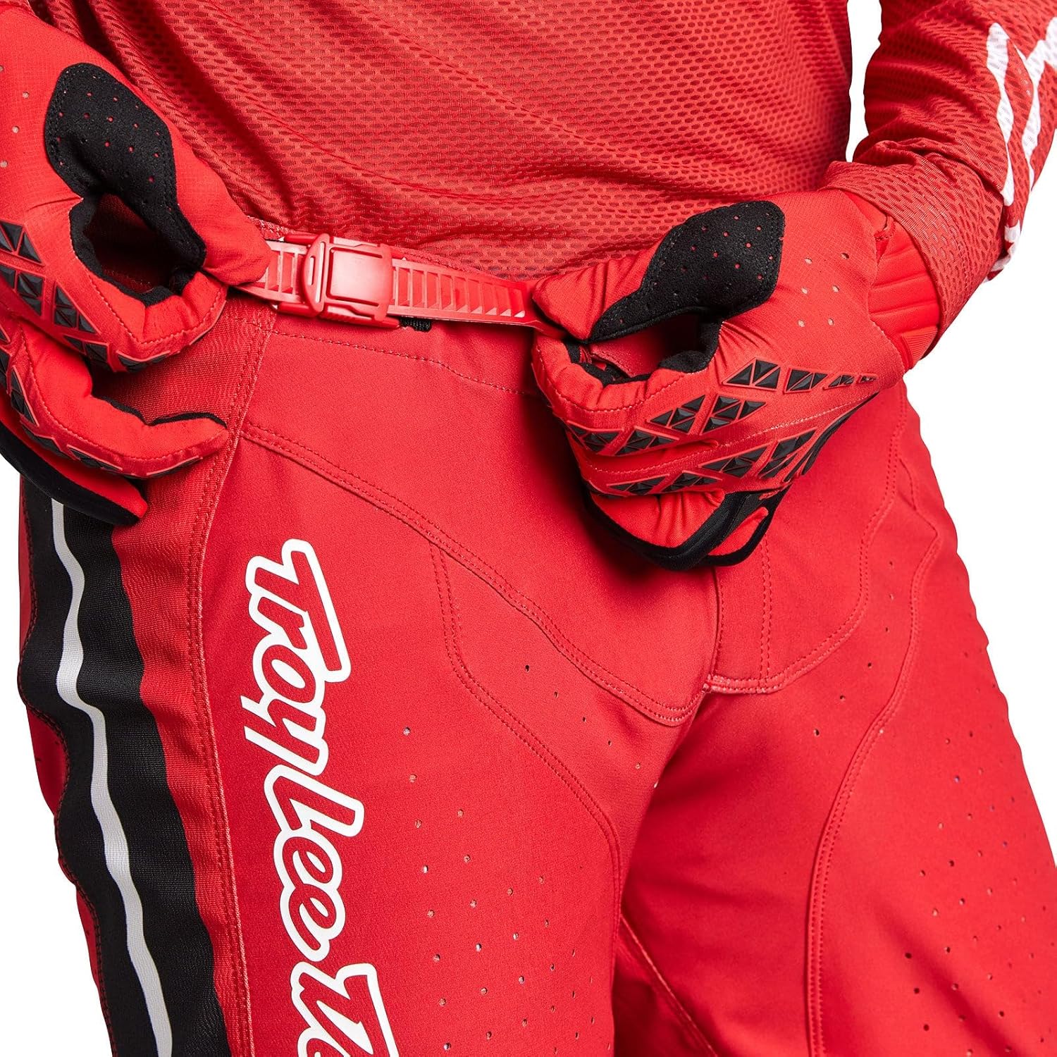 Troy Lee Designs SE Pro Adult Motocross Pant, Pinned Red, 36