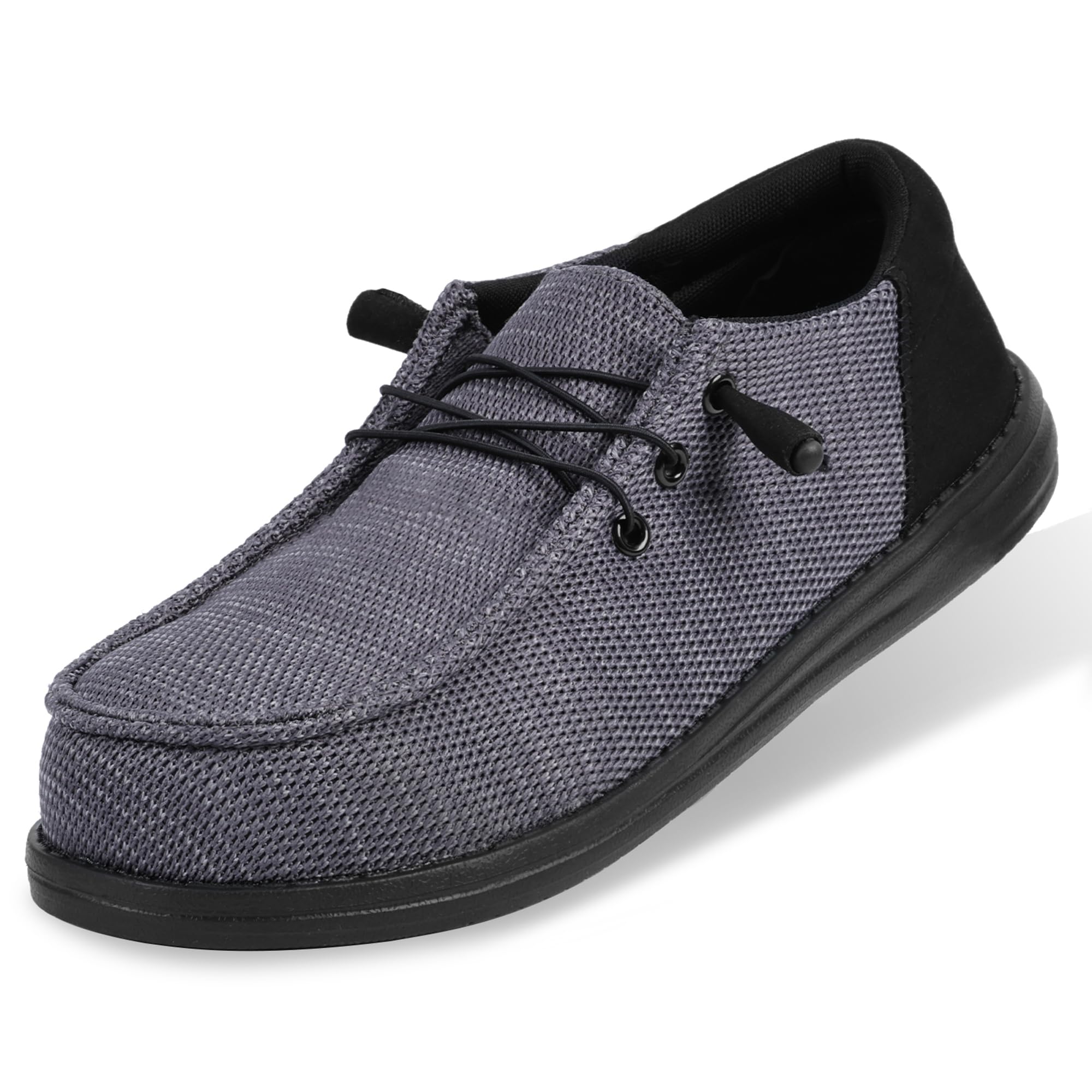 Steel Toe Shoes for Men Lightweight Loafers Slip On Safety Work Shoes Composite Toe Comfortable Non Slip Tennis Dress Sneakers