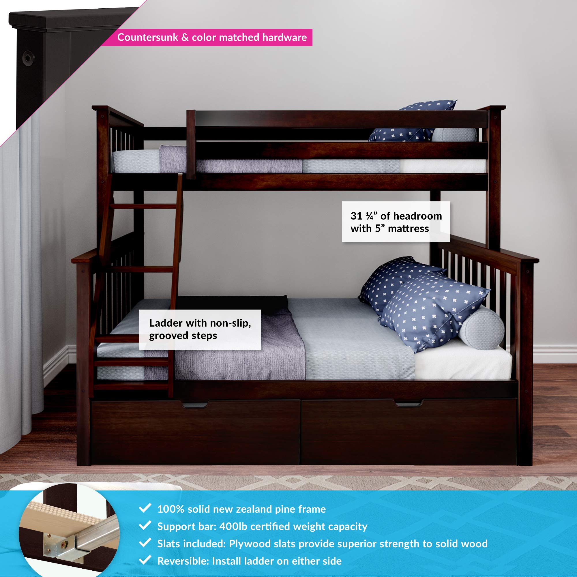 Max & Lily Bunk Bed, TwinOve...B06XSLCFV3