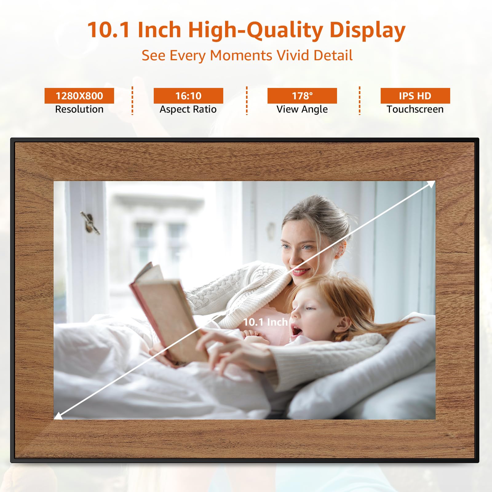 Amazon | デジタル写真フレーム、10.1インチWiFiフレームオデジタル