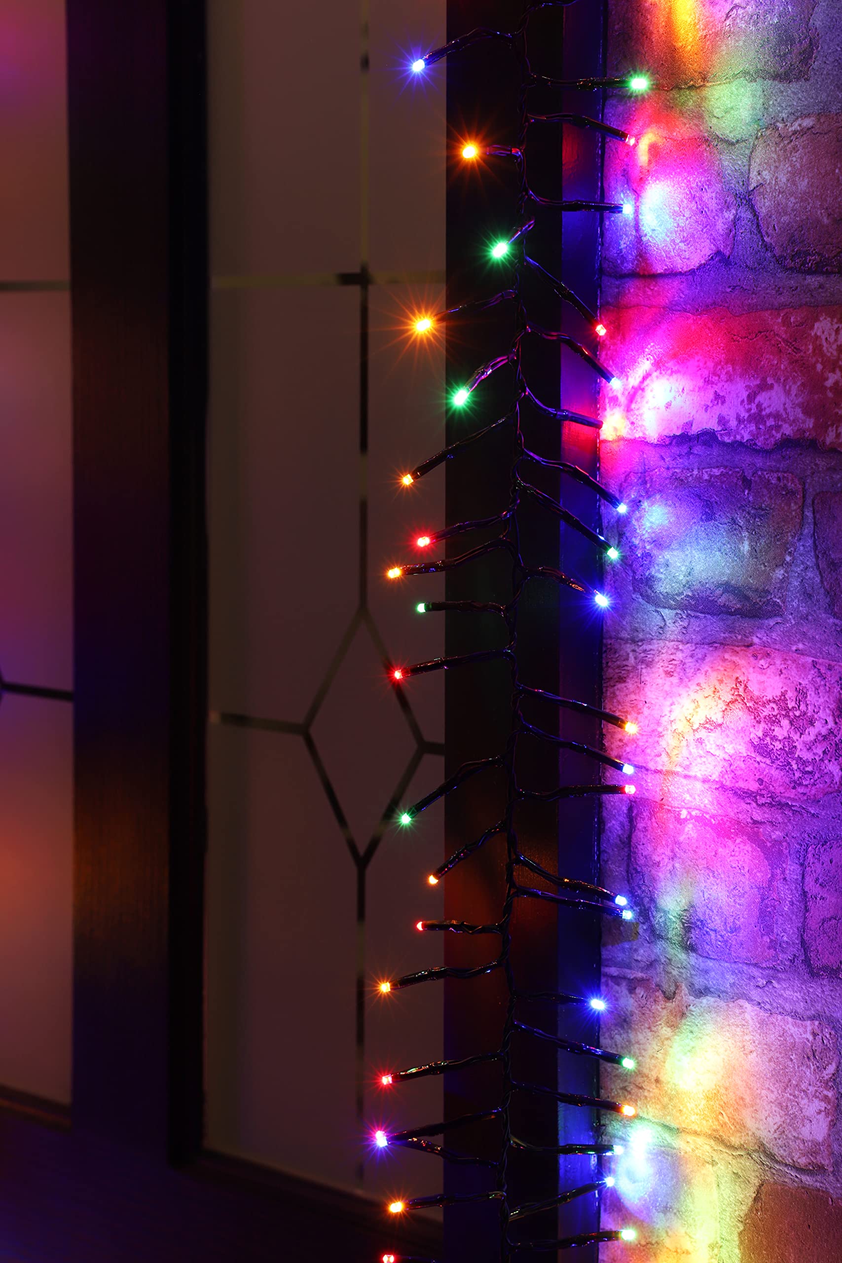 Christmas Concepts LED Gruppo luci con controller a 8 funzioni - Interno/esterno - Efficienza energetica A++ - Luci di Natale (500 - Multicolore)