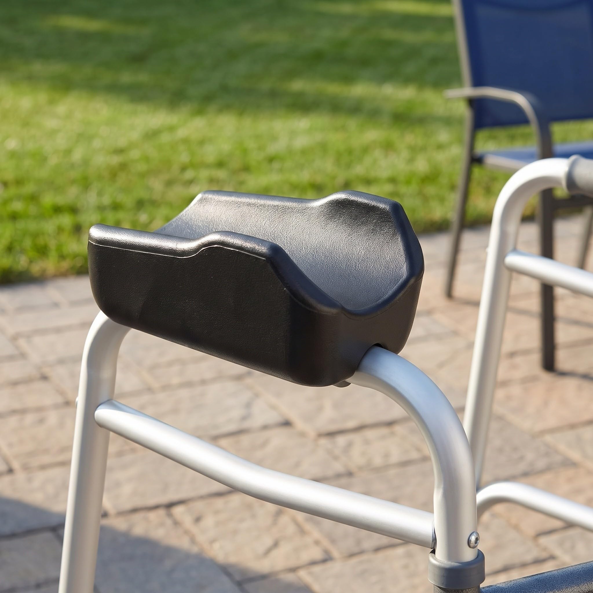YARNOW Cuscinetti Bracciolo per Rollator e Deambulatore Verticale, Nero Pu