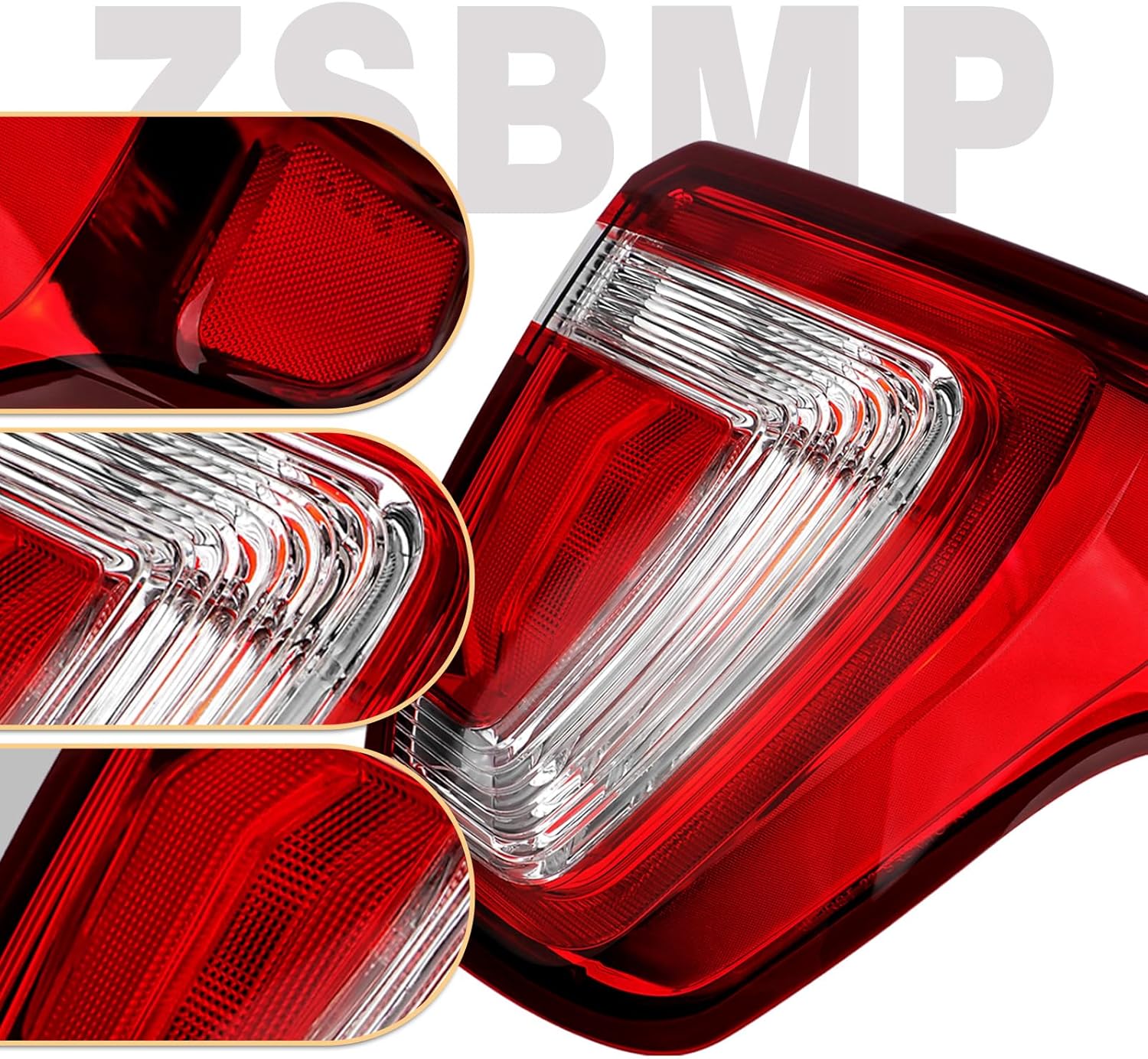 LED Tail Lights Compatible with 2016 2017 2018 2019 Ford Explorer TailLights Assembly Taillight Rear OE:FB5Z13404A(2016-2019 ford explorer, Right Passenger Side)