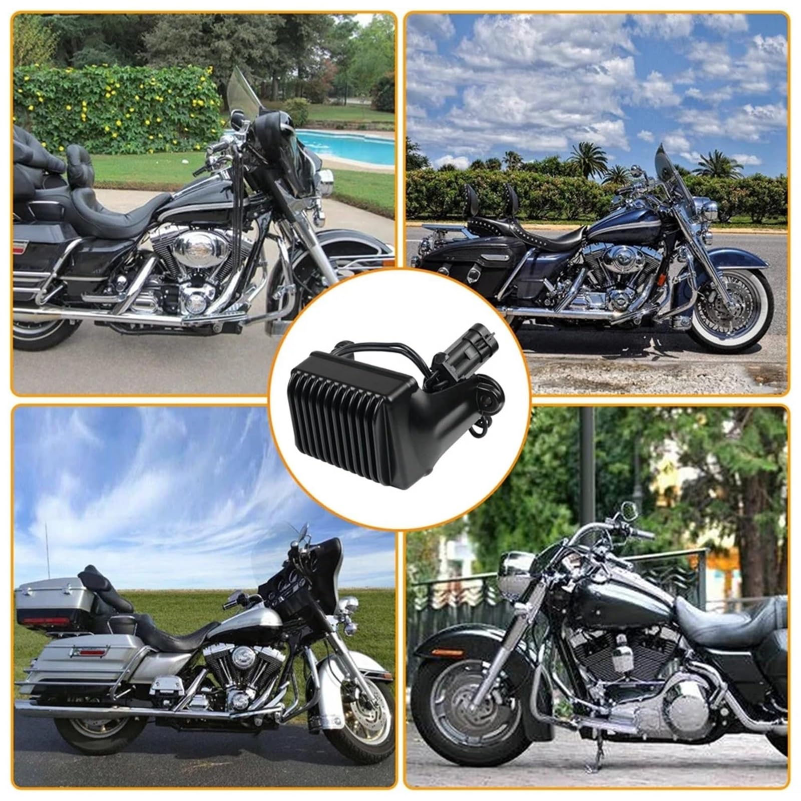 AVR automatyczny‌ 74505-02 Regulator napięcia motocykla prostownik pasujący do modeli Davidson Road King Road Glide Electra Glide 498273 z lat 2002-2003