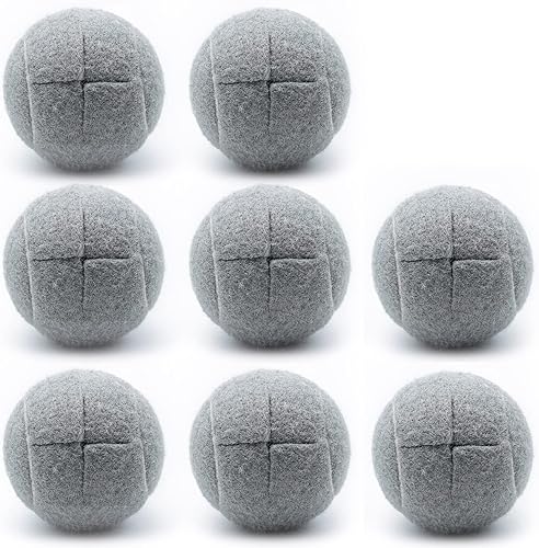 Miniatura 9 de Magicorange 8 pelotas de tenis precortadas para patas de muebles y protección del suelo, almohadillas de fieltro resistentes de larga duración