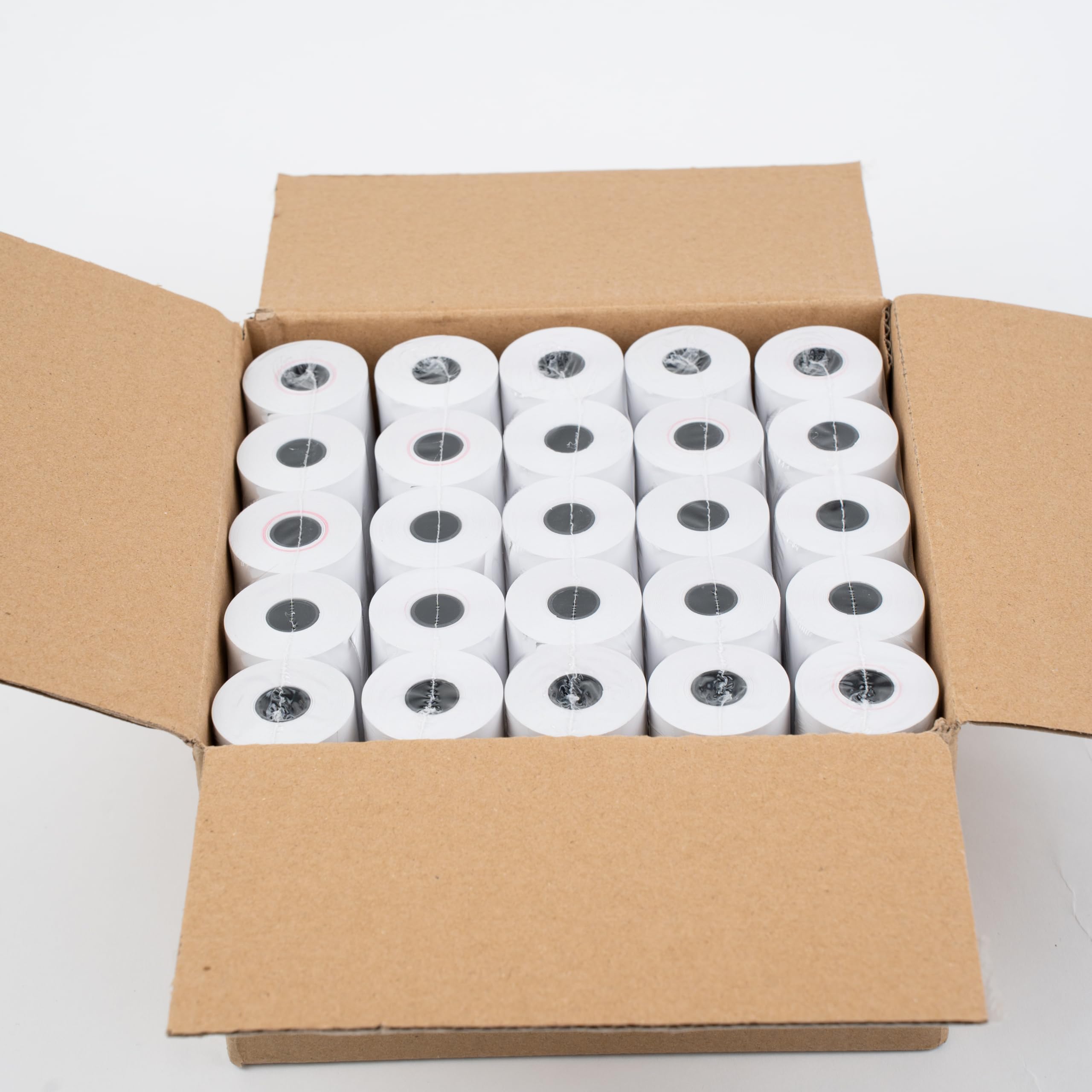 Lot de 50 rouleaux TPE 57x40 mm | Rouleau TPE carte bancaire compatible avec les terminaux Ingenico, Verifone, SumUp | Papier thermique CB 18 m | Haute qualité, Éco FSC, sans BPA