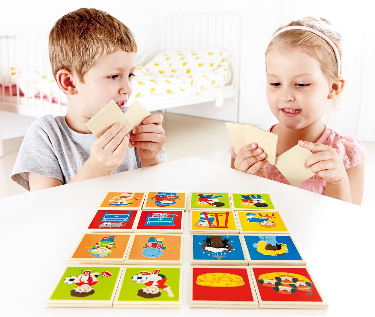 Hape Converse Kid's Wooden Card Learning Game