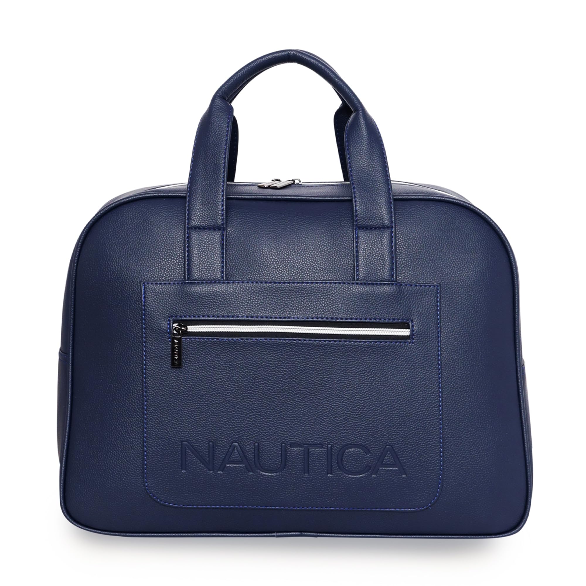 nautica Duffle Bag for Travel | Stylish Leatherette Luggage | Compact and Comfortable for Travelling |Hand Duffel Bag |Suitable for Men and Women, Navy Blue-picture-20