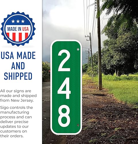 Miniatura 8 de Letrero de dirección 911, letrero reflectante vertical de emergencia personalizado, ideal para entrada, edificios de unidades múltiples y casa, 6 x