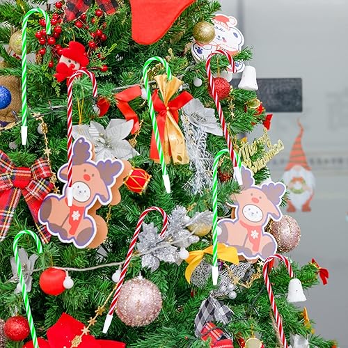 Miniatura 6 de Yolyoo 48 bolígrafos de bastón de caramelo de Navidad, bolígrafo de caña de rayas de Navidad para regalo de fiesta de Navidad, papelería,