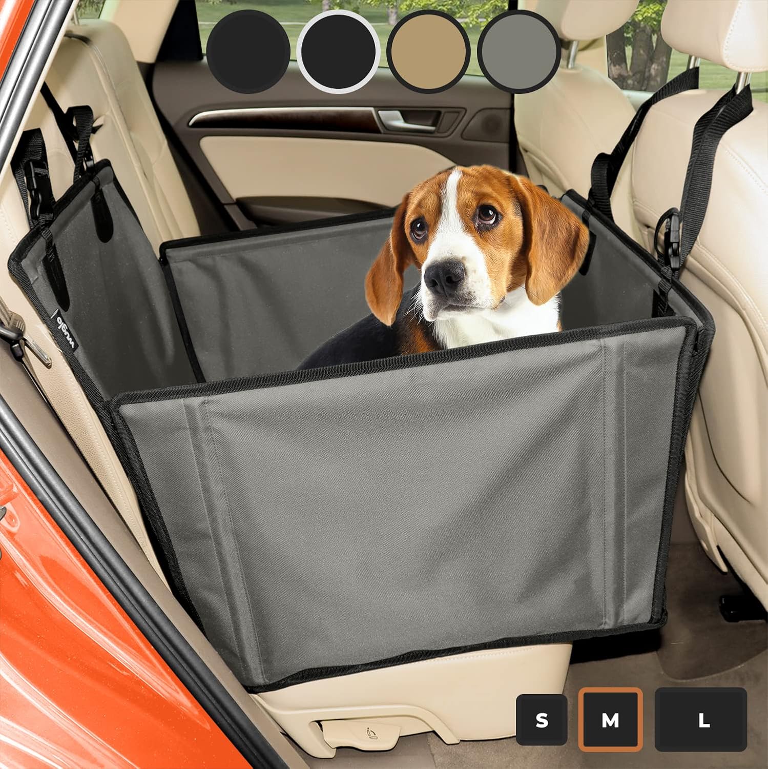 Extra Stable Dog Car Seat Reinforced Car Dog Seat for MediumSized