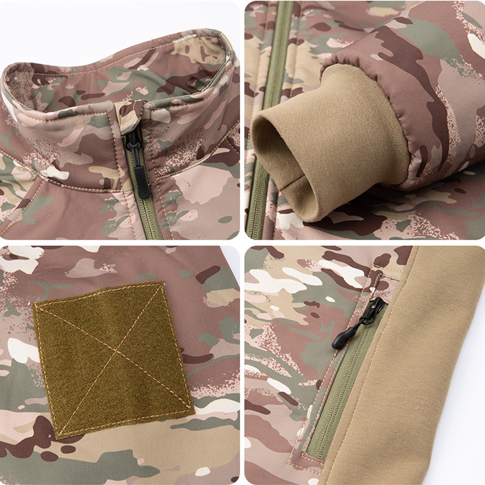 Dziecięca odzież taktyczna Camo Softshell kurtka i spodnie z podszewką polarową, Airsoft, wojskowy kamuflaż, zimowy, na polowanie, wędrówki, kemping, dla chłopców i dziewczynek