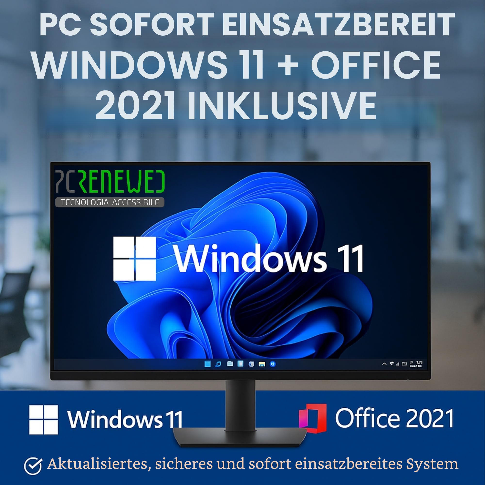Desktop-PC i7-8700 bis zu 4,6 GHz | 27″ Dell Monitor | 32 GB RAM | DVD-RW | 1 TB SSD NEW | Büro-Desktop-PC | Windows 11 Pro + Office 2021 | Kabellose Maus und Tastatur (Generalüberholter)
