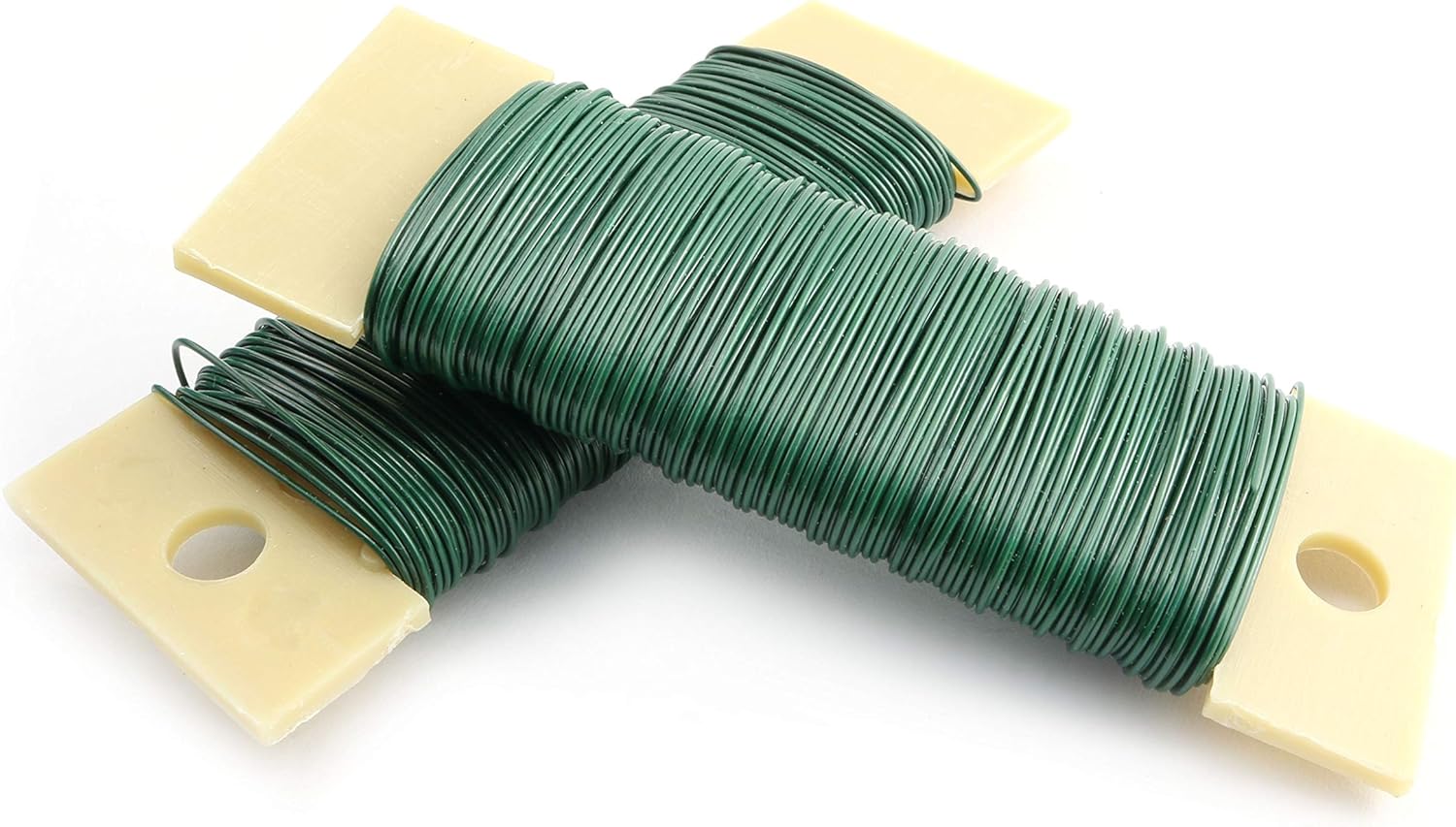 NX Garden Floral Wire 65 Yards Gauge Green Paddle Wire for