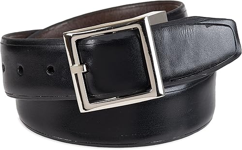 Miniatura 9 de Dockers Boys Big Reversible Two-In-One Dress and Casual Belts Pluma negra y marrón., Brown/Black Boys, Black/Brown Dress, café/Negro Dressy,