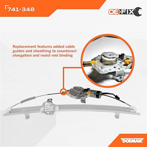 Miniatura 5 de Conjunto de motor y elevalunas eléctrico Dorman 741-348 para ventana delantera izquierda de Nissan Frontier