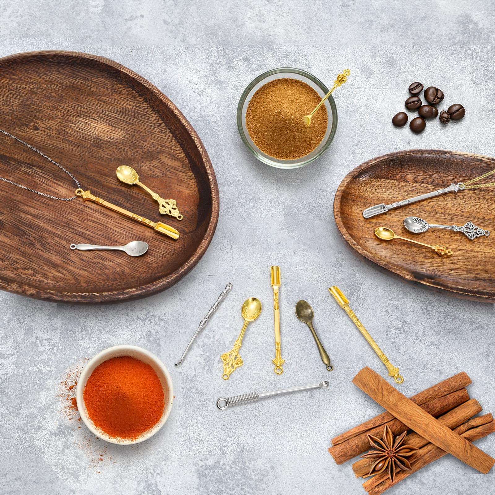 Amazon.com: Foraineam 40 Pieces Mini Spoons Tiny Shovel Spoon
