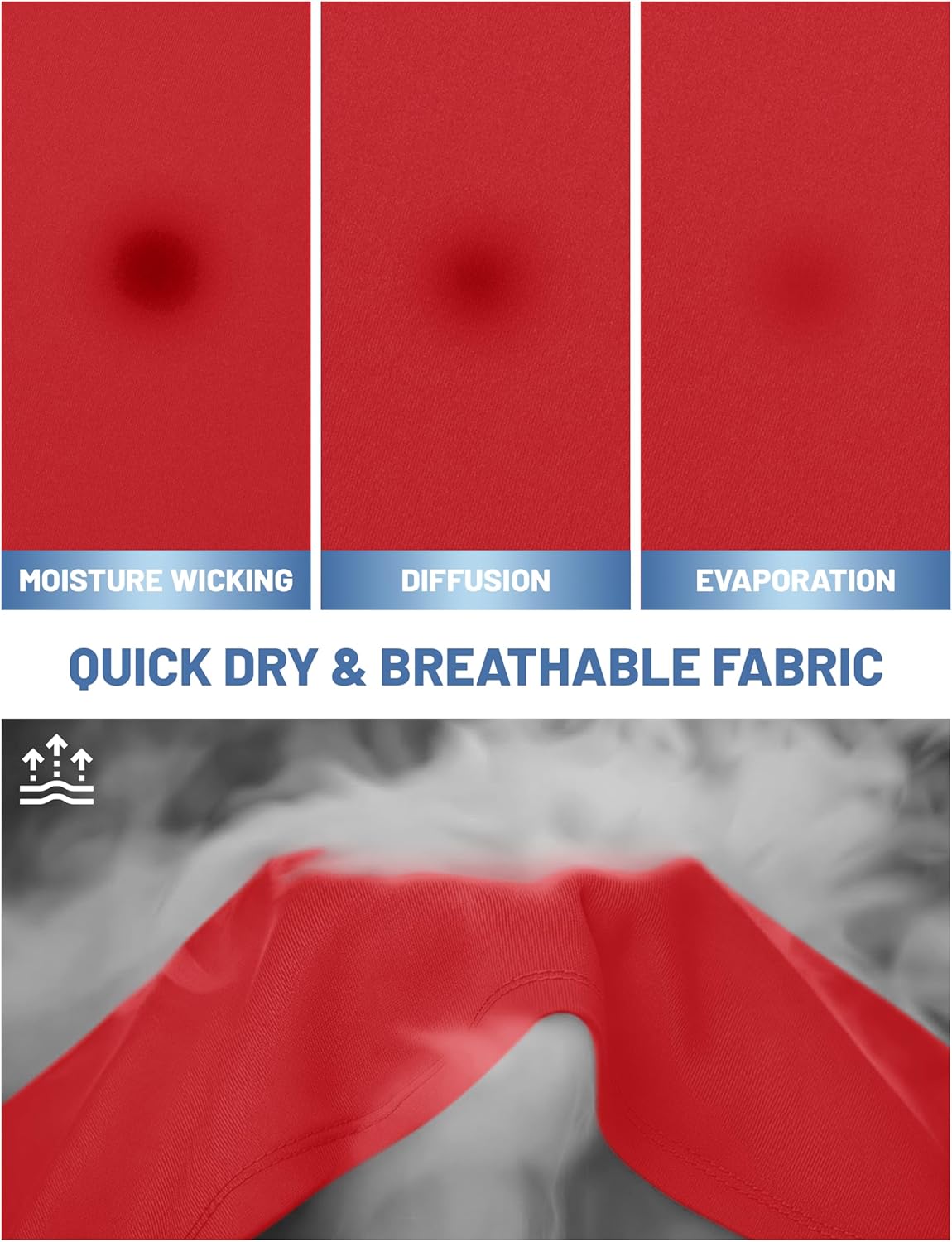 MAGCOMSEN Men's Short Sleeve UPF 50+ T-Shirt Quick Dry Rash Guard Athletic Running Swim Top Tee Performance Water Shirts - Image 5