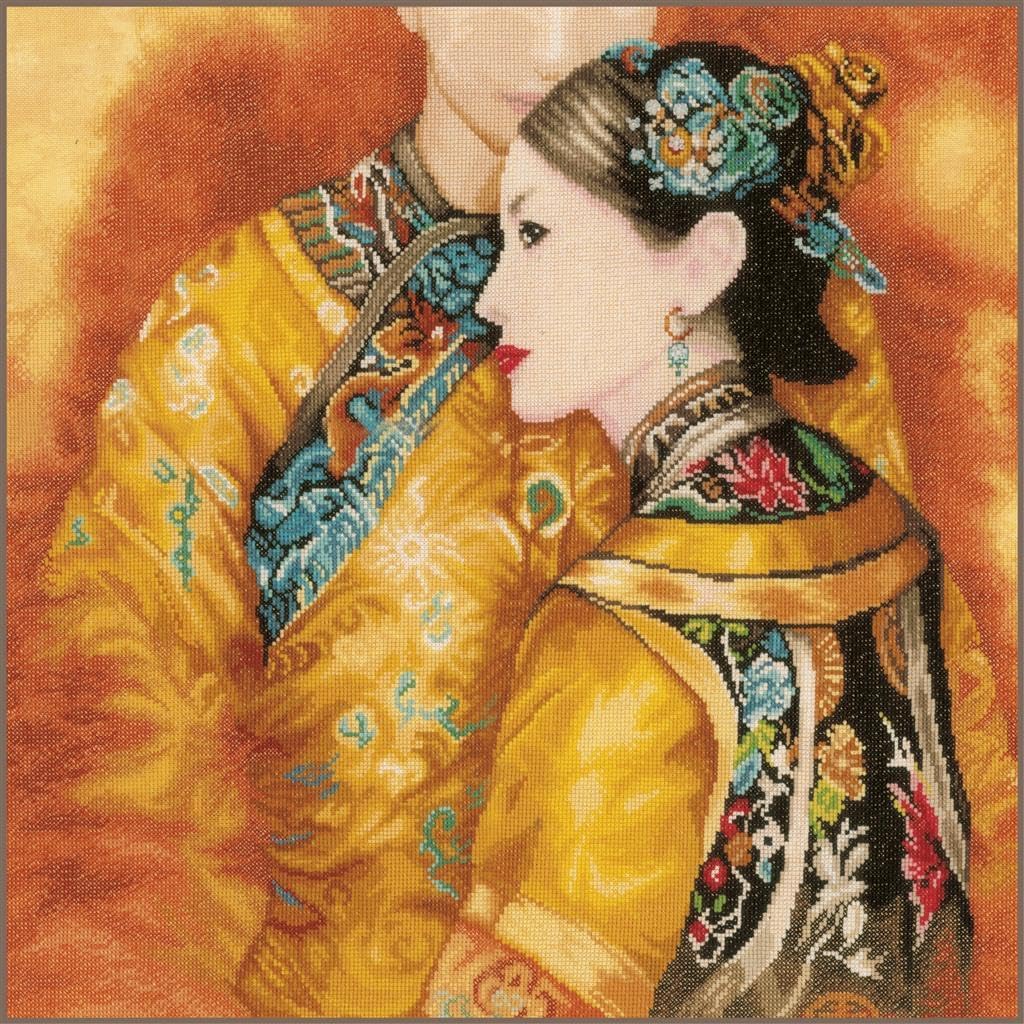 Lanarte Asian Couple Cross Stitch Kit