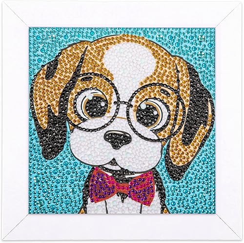 Labeol Kit de arte de diamantes 5D para niños con marco de madera, arte y manualidades para niños de 6 a 8 años, 10 a 12 años, kit de pintura por