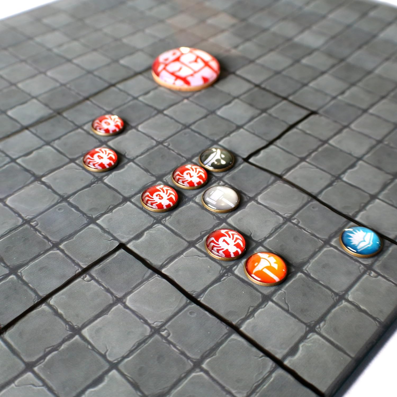 Wet/Dry Erase Battle Map Terrain Grid for D&D and Tabletop Role Playing Games (Desert)