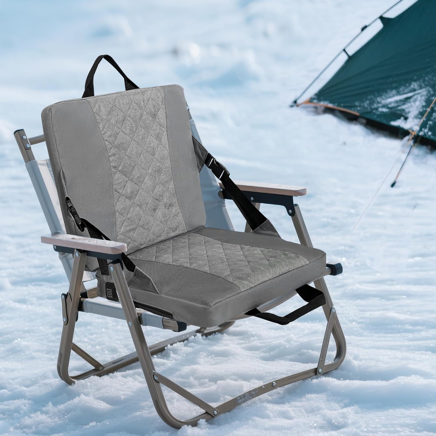 Heated Seat Cushion,Foldable Stadium Seats for Bleachers,Portable Seat Pad,USB Powered Great for Outdoor Sports,Camping,Concerts