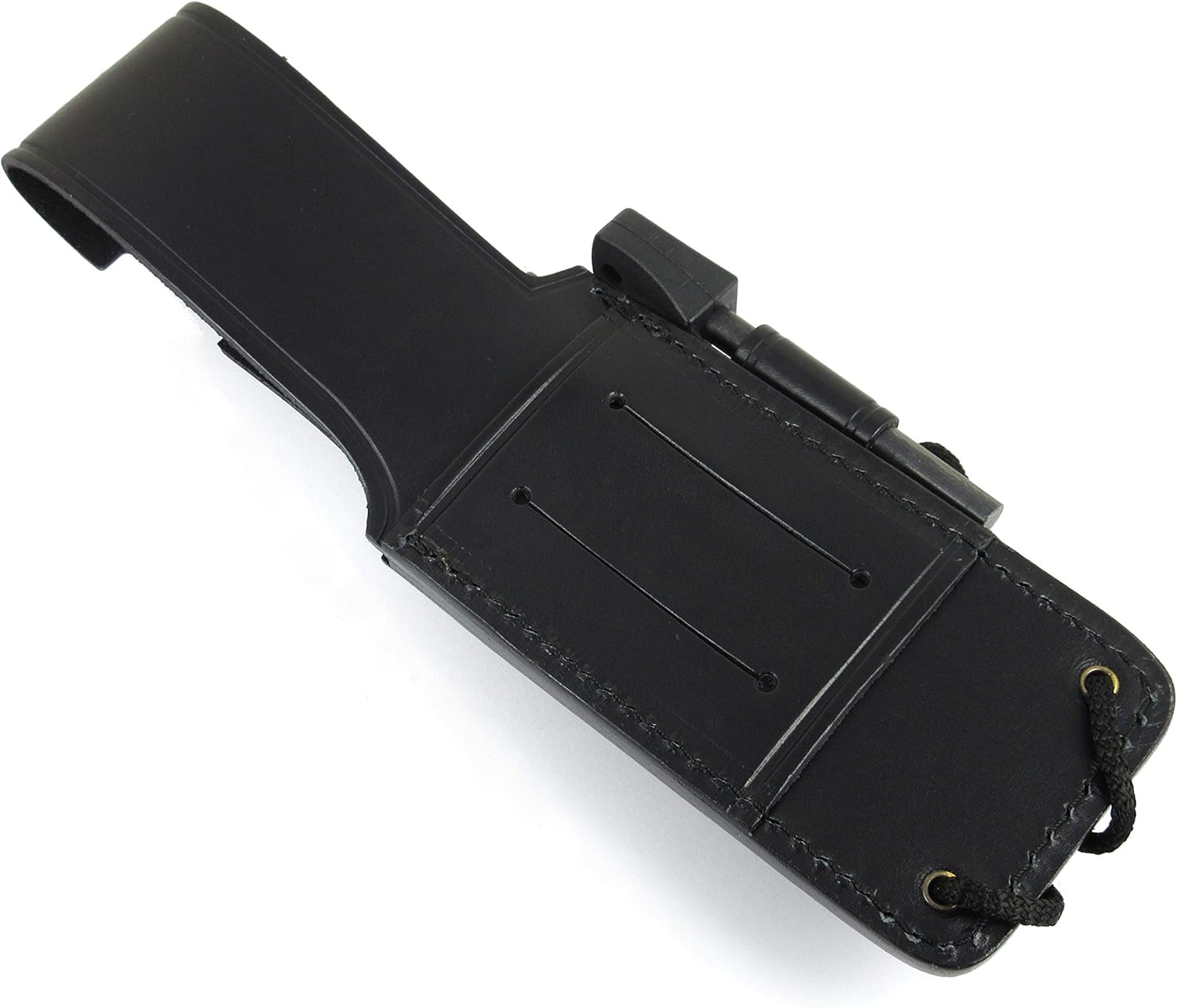 JEO-TEC Nº35 Bushcraft Survival Hunting Camping Knife, MOVA-58, 10'' Overall, Genuine Leather Multi-Position Sheath + Firesteel + Sharpener Stone, Handmade