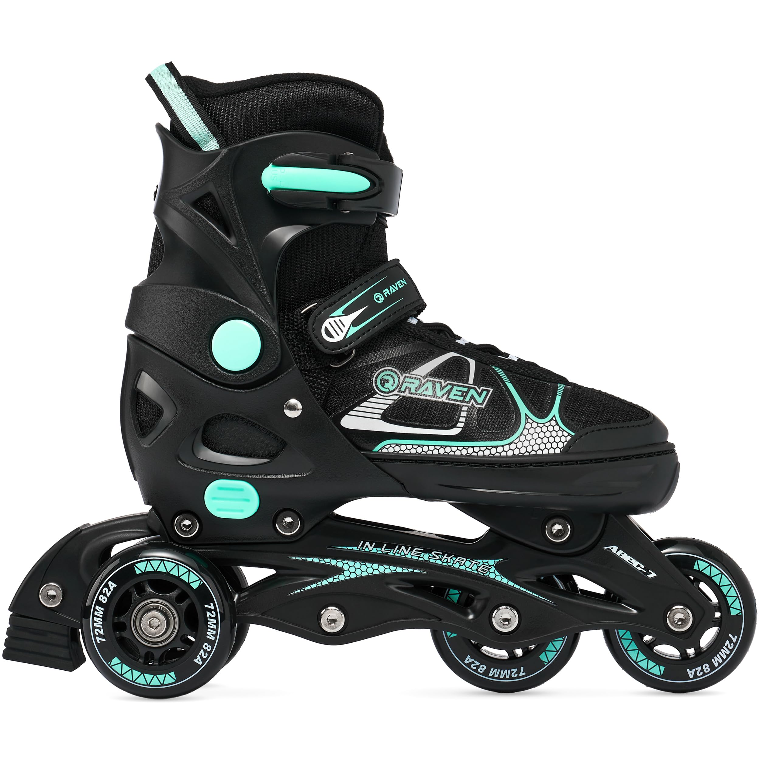 RAVEN Spirit - Roller en Ligne - Patin à Roulette - Triskate - Taille Ajustable - Adulte, Enfant