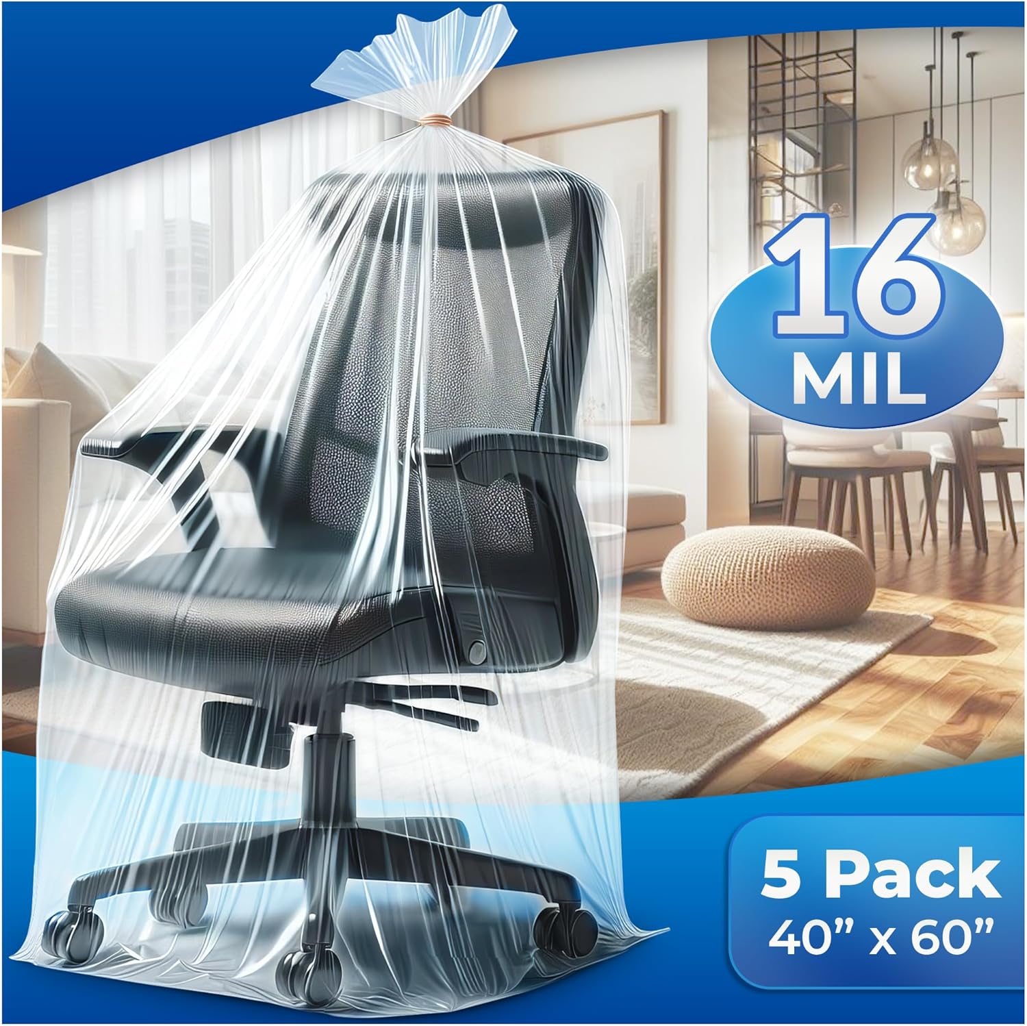 Extra Large Clear Plastic Bags For Storage, Big Nylofume