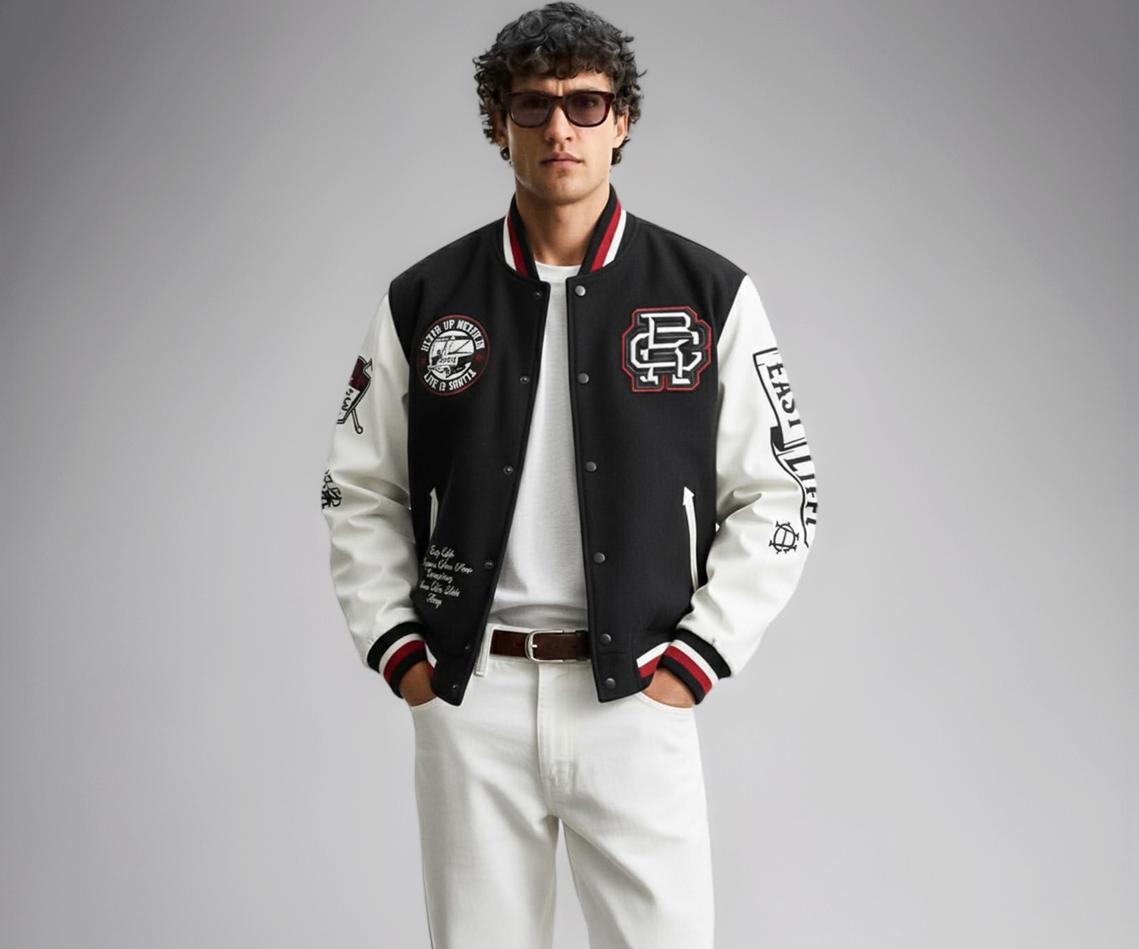 The Indian Garage Co Men's Black XL Baseball Jacket - Image 1