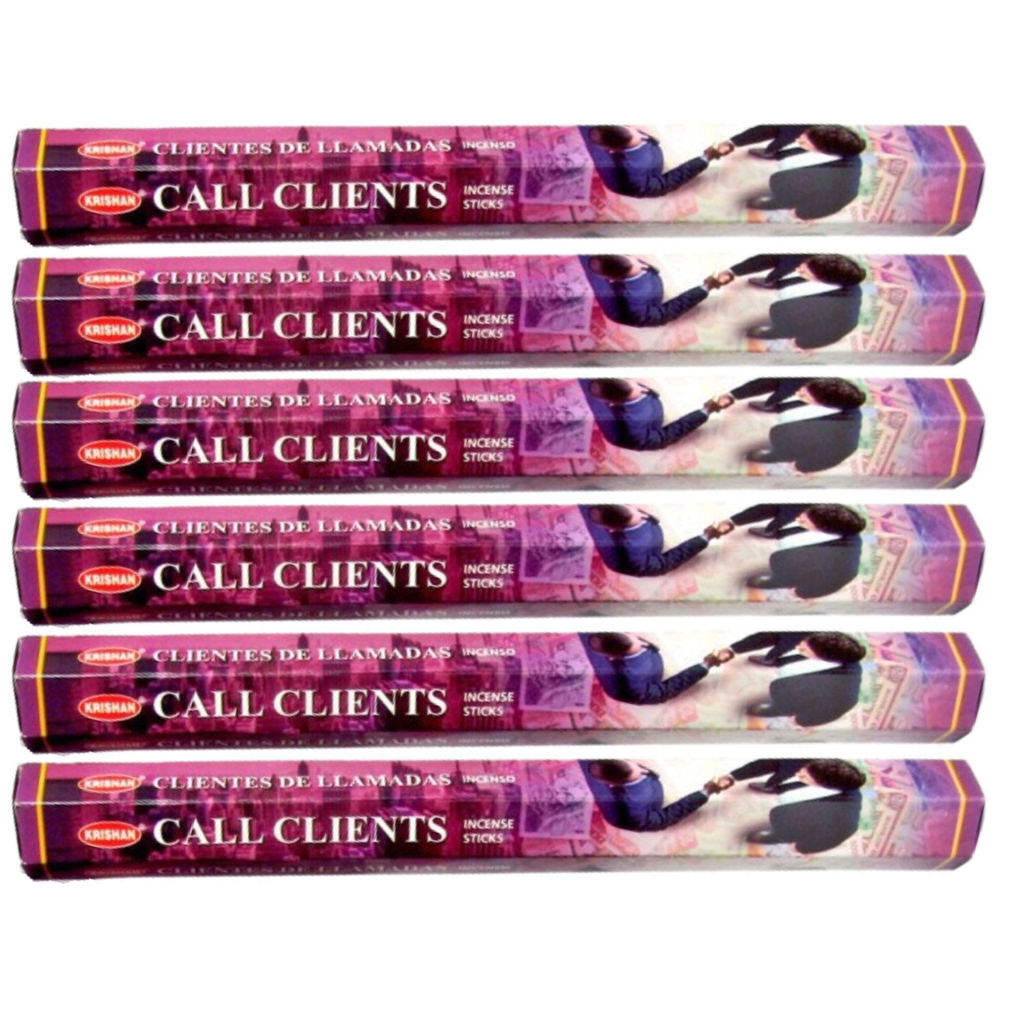 Krishan Fenny's Creations Call Clients Incense Sticks | Call Clients Incense Fragrance | Incense Sticks | 120 Joss Sticks | 6Pk Joss Sticks