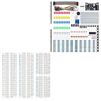ELEGOO 4pc Breadboard Kit with 235pcs Fun Kit Bundle for STEM Projects