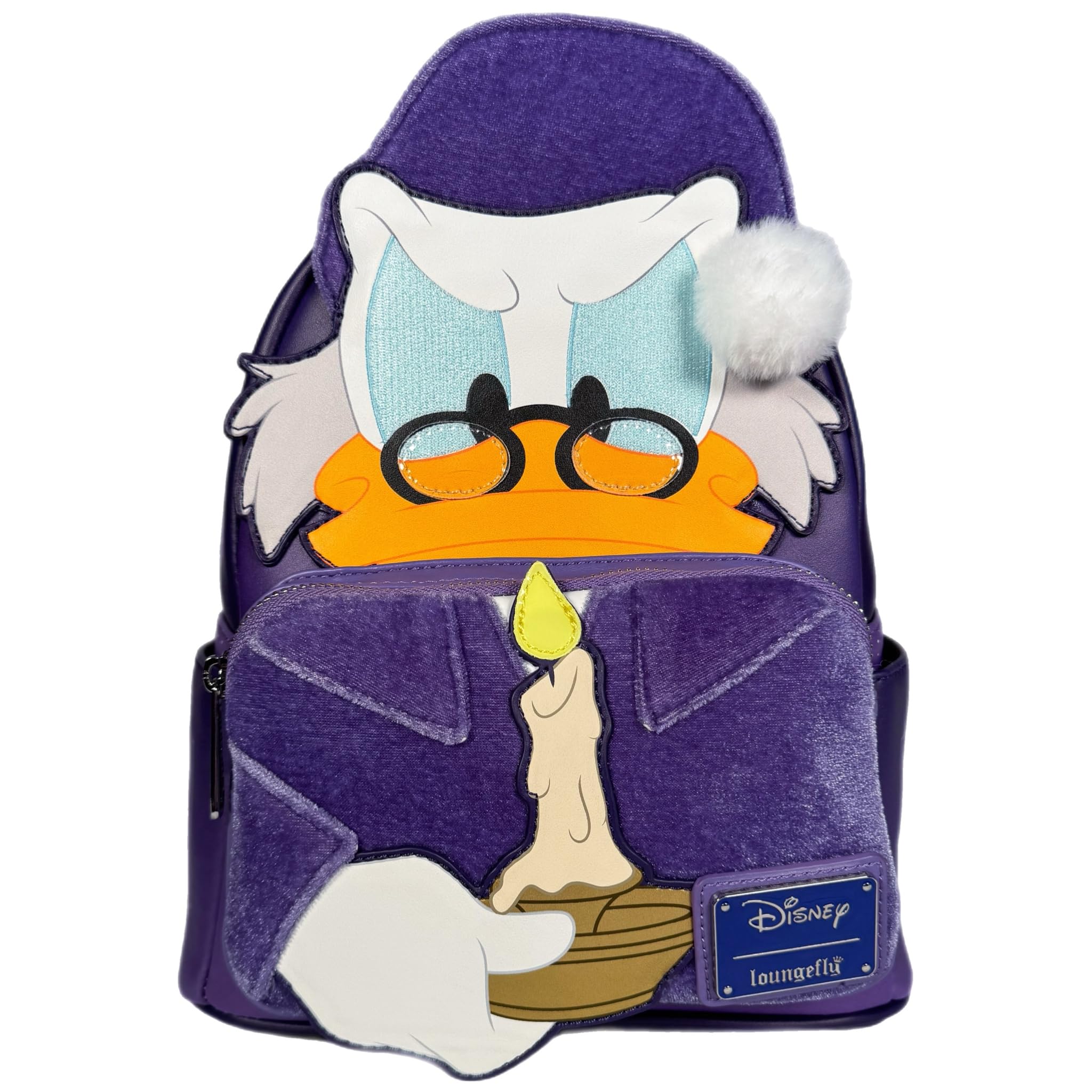 Loungefly Unisex Purple Ebenezer Scrooge Mcduck Exclusive Cosplay Mini Backpack, Mini, Everyday Bag