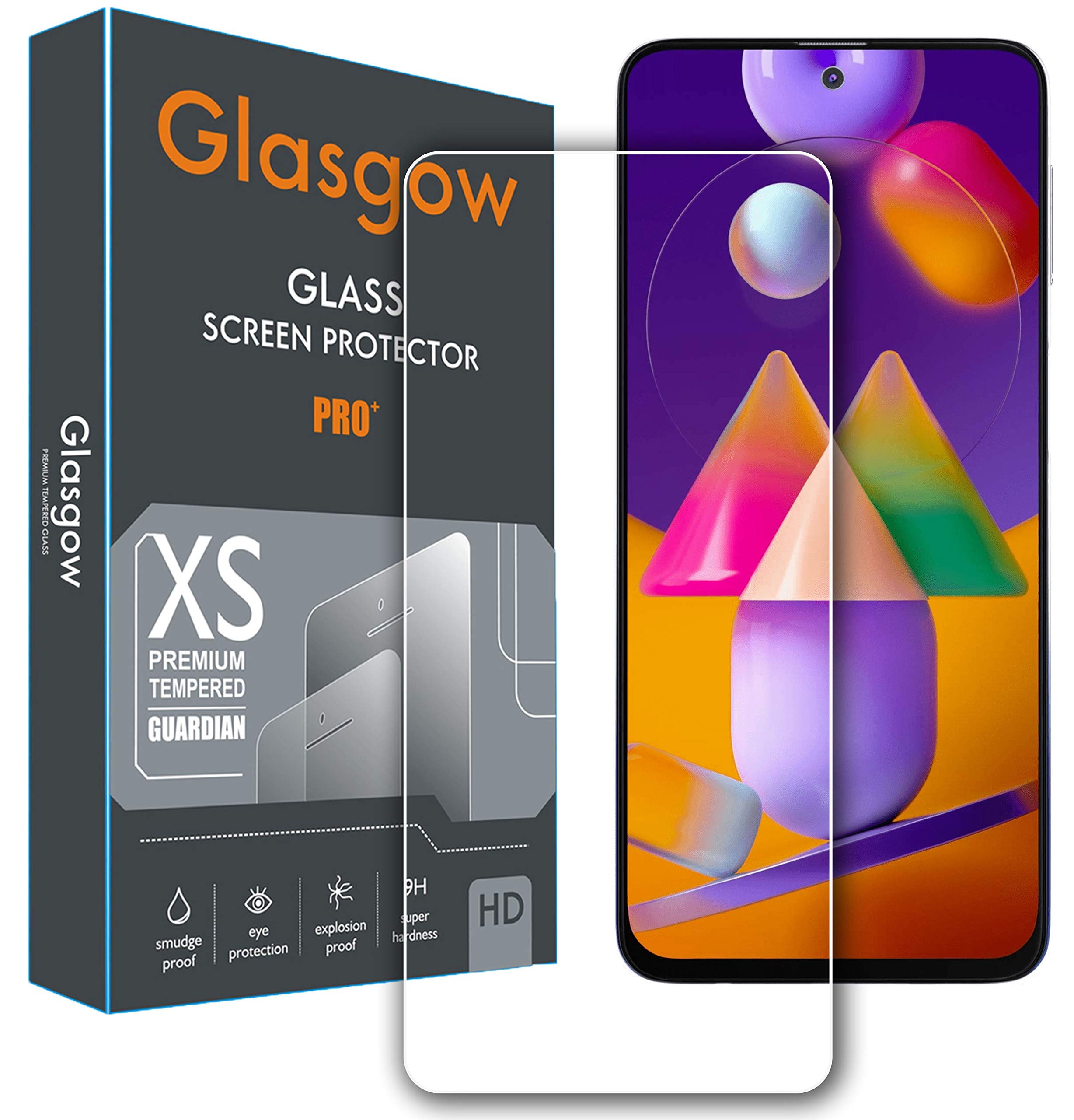 Glasgow Full Protection Tempered Glass for Samsung Galaxy A52s 5G [Anti-Scratch] [Gorilla] [Free Cleaning Kit Included] (B09MK7RH4Q) Amazon Price History, Amazon Price Tracker