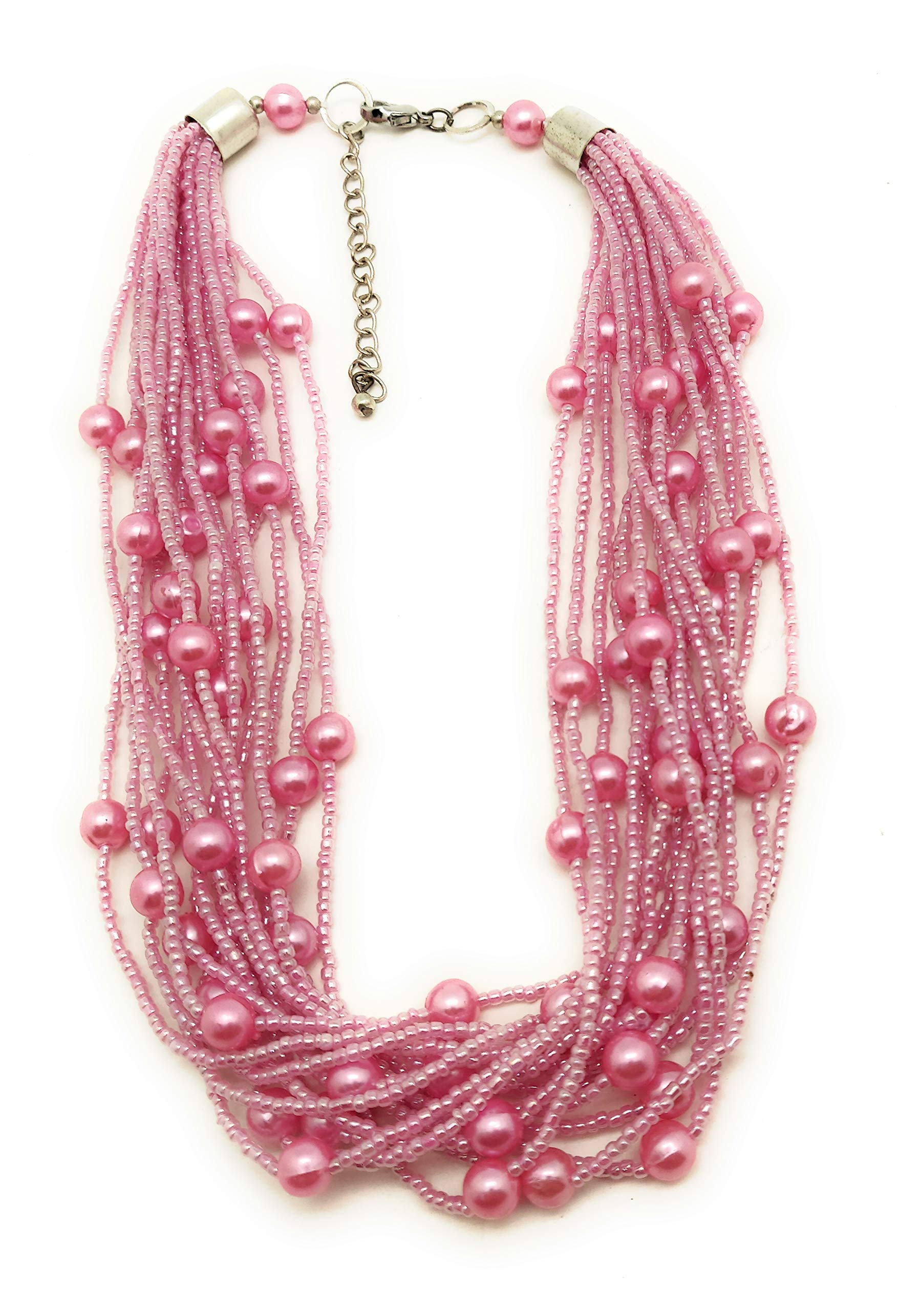 DCA Pearl Classy Indo Western Women Necklace (Pink) (B01KO7K23I) Amazon Price History, Amazon Price Tracker