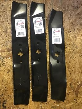 Set of 3 Blades, Compatible Replacements for Cub Cadet & MTD Codes 942-0611/942-0611A / 742-0611 and 942-0612/942-0612A / 742-0612. Two of The 942-0611 and one of The 942-0612