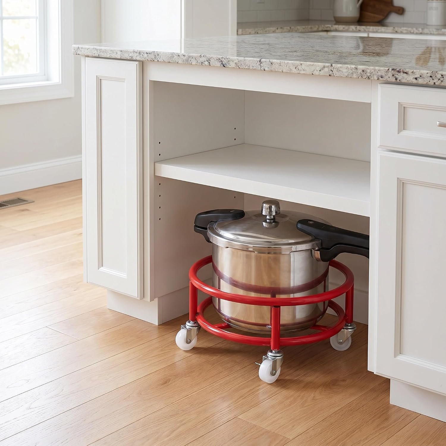 DOITOOL Rolling Gas Cylinder Stand with Wheels, Iron Propane Holder