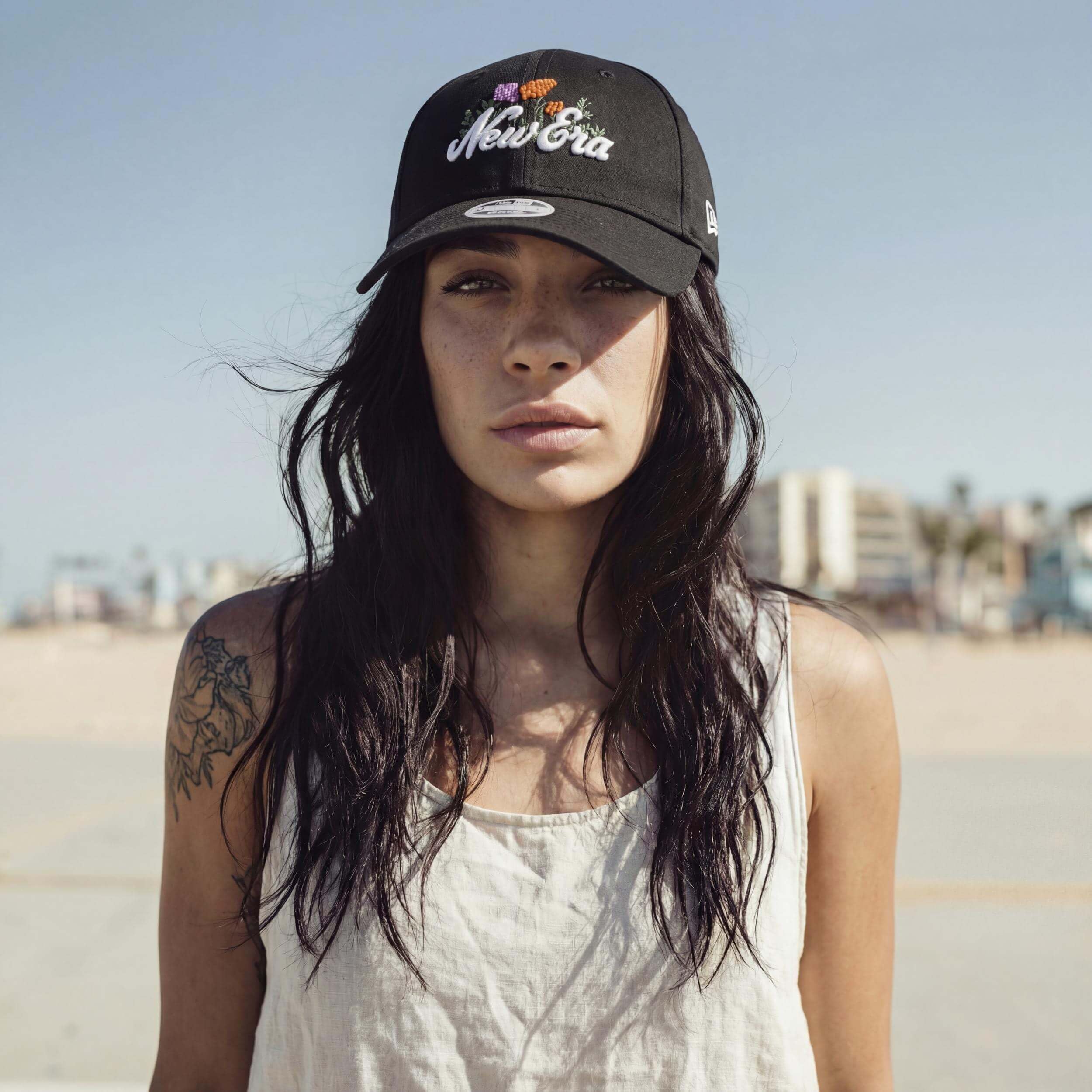 New Era Czapka 9Forty WMNS BeadedEra Kobiety/Strapback - curved brim cap baseball z daszkiem damska Metalowa sprzączka, wiosna-lato Lato