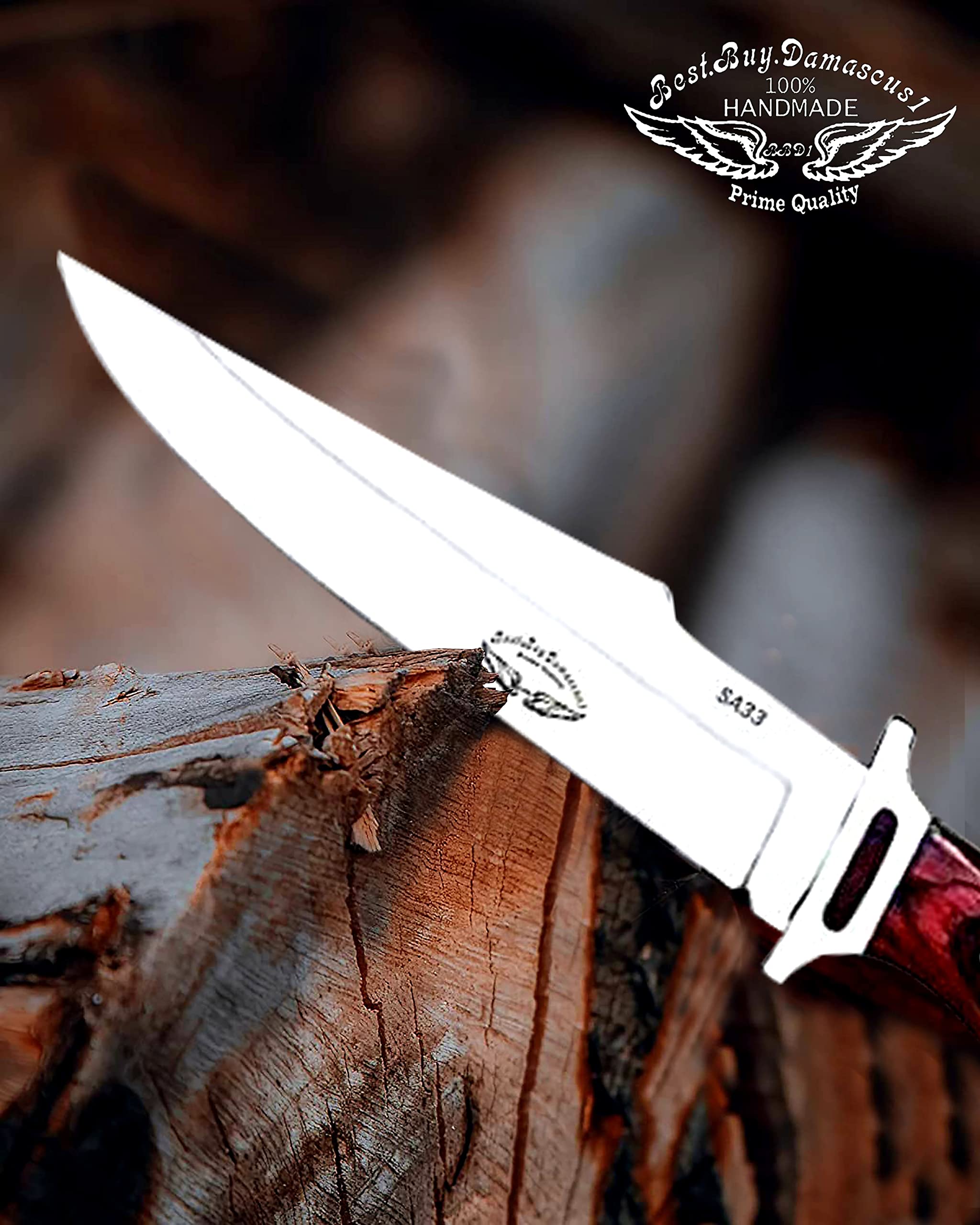 Knife Handmade Hunting Knife Custom Fixed Blade Knife 420C Steel