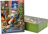 Vista 1 de Vermont Christmas Company Calendario de Adviento Naughty or Nice 2023 (paquete de 10) – Calendario de Adviento de Navidad de chocolate para cuenta