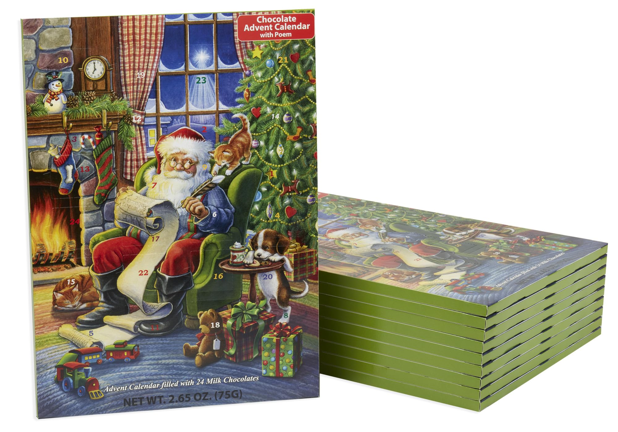 Amazon.com: Vermont Christmas Company Naughty or Nice Advent Calendar 2023  (10-Pack) - Chocolate Christmas Advent Calendars for Christmas Countdown -  10"x13.75" Holiday Calendar with 24 Milk Chocolate Pieces : Home & Kitchen