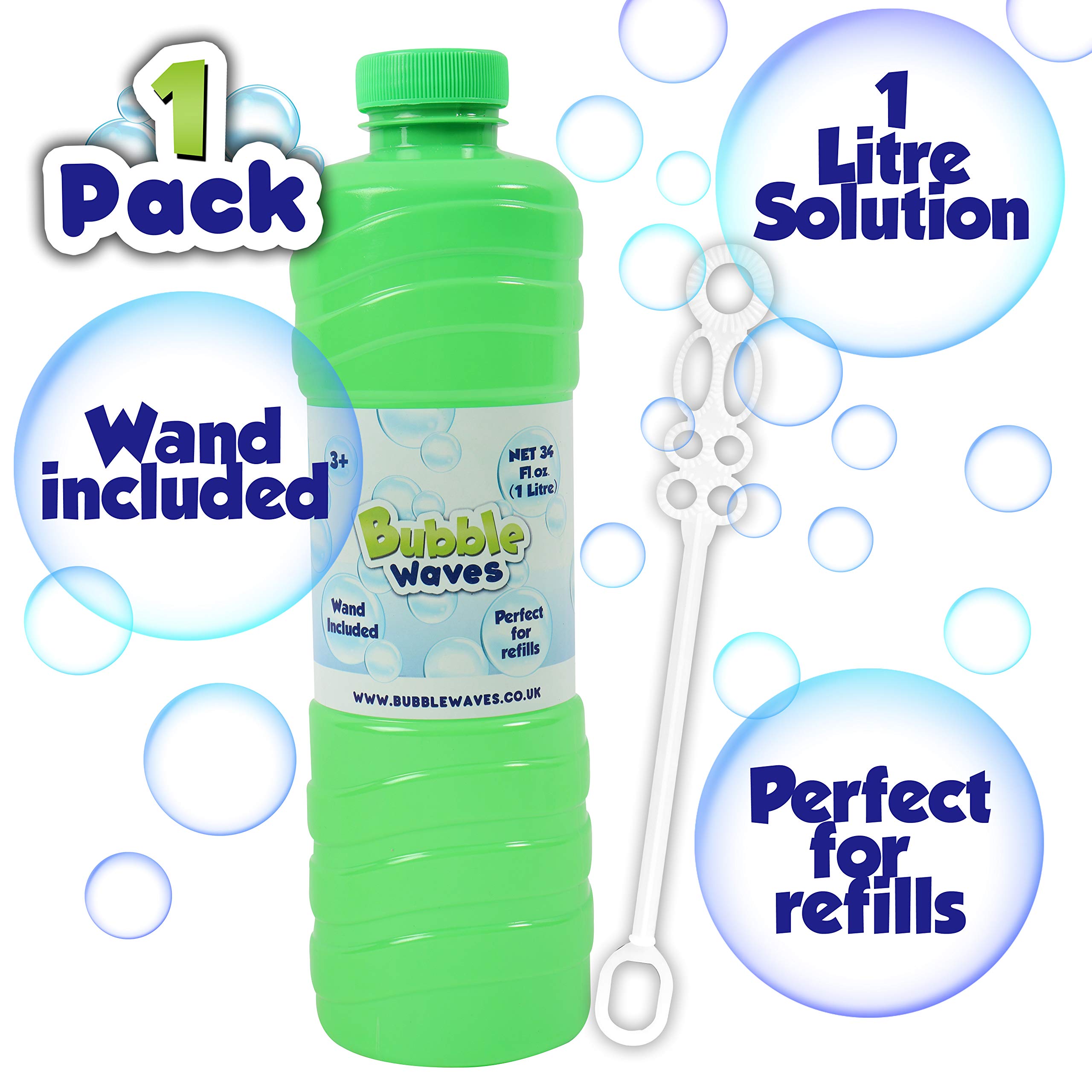 Buy Laeto Bubble Waves Bubbles Mixture Solution Bottle of Bubble Liquid