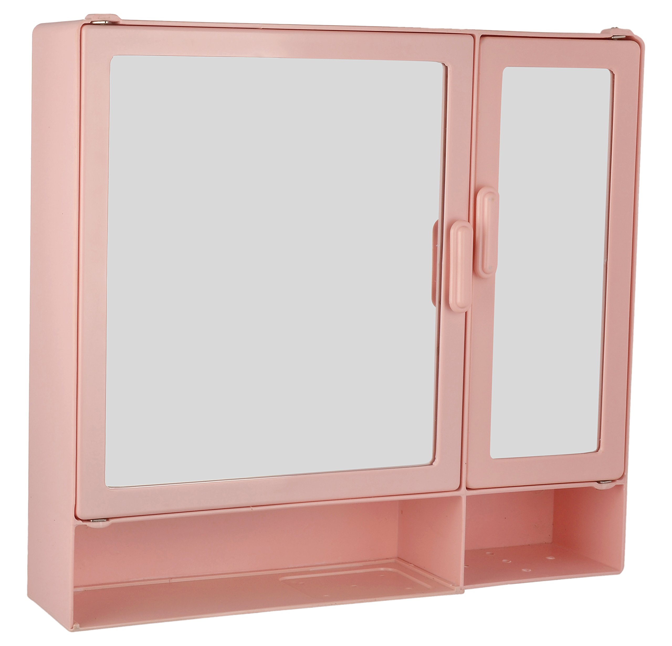 Zoom Butterfly Double Mirror Bathroom Mirror Cabinet With Storage Chest ,17"X4"X16" | D Shelf, Pink (B01M135MQJ) Amazon Price History, Amazon Price Tracker
