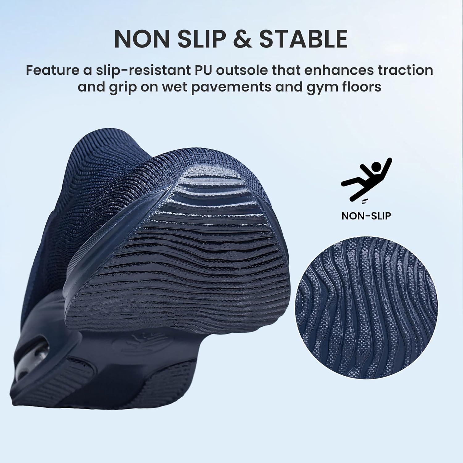 Women's Walking Shoes Cushion Non Slip Tennis Shoes Running Workout Gym Sports Athletic Lightweight Breathable Fashion Sneakers Comfortable - Image 4