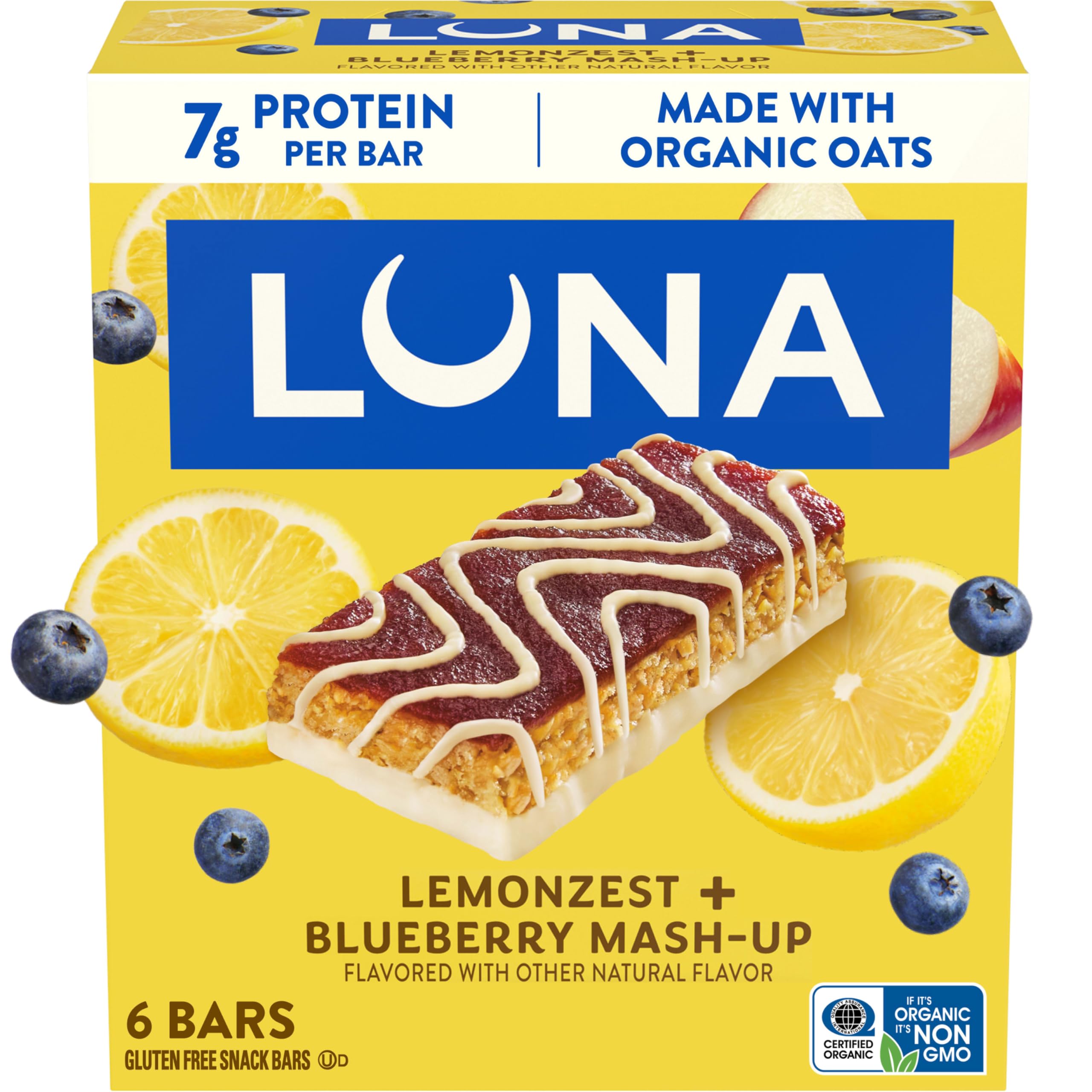 LUNA Berry Bars Mixed Berry, Fiber Granola Bars, Gluten Free, 6ct — Amazon image 15