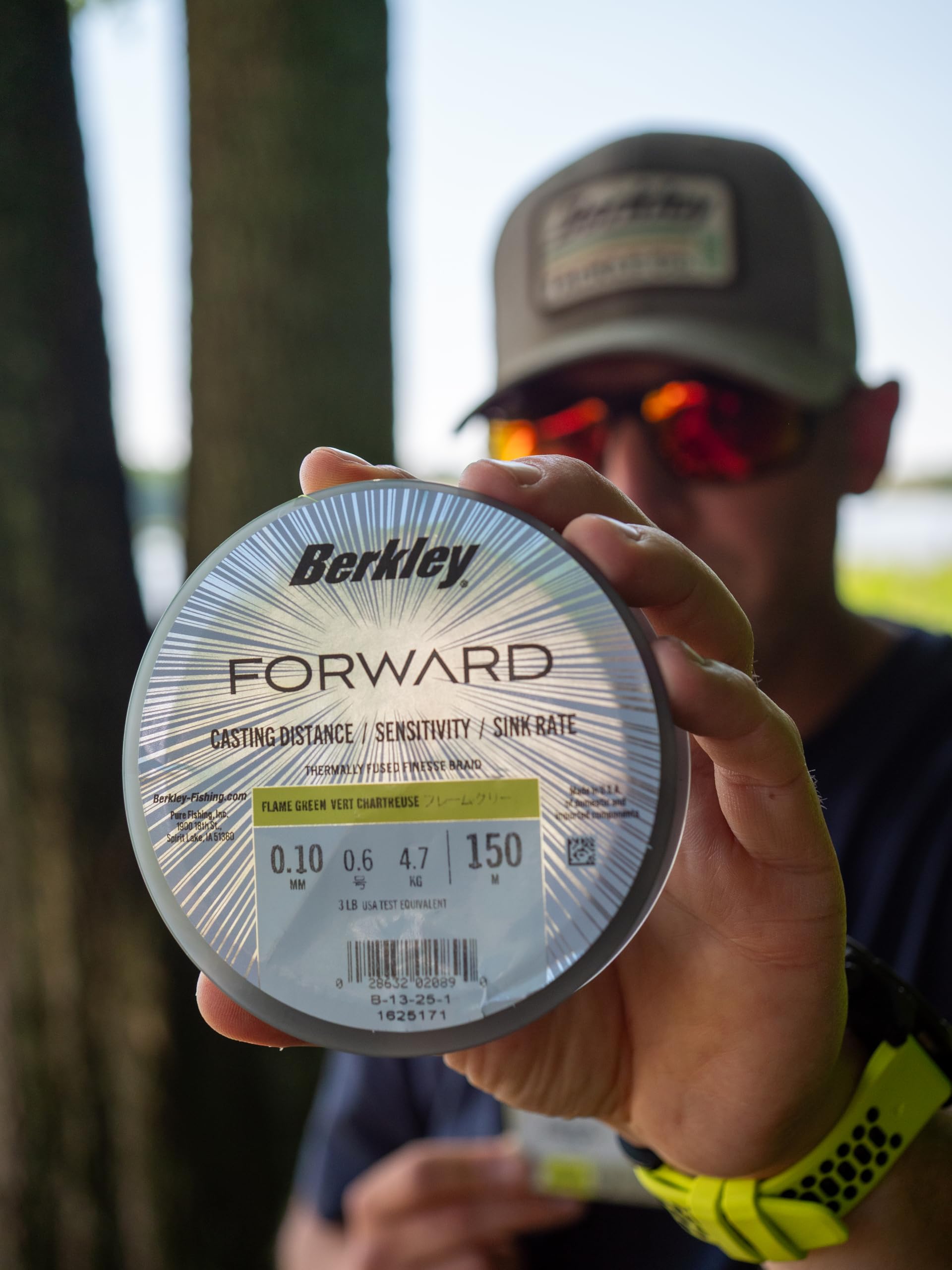Berkley Forward Braid Lenza | Lenza super sottile ad alta sensibilità per spinning, esca e pesca di precisione | Lanci e fluidi e maggiore sensibilità | Disponibile in diversi colori e dimensioni